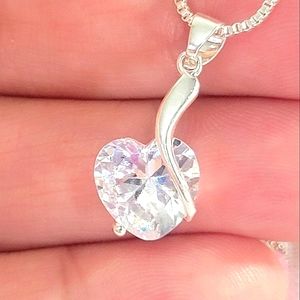 Swarovski Crystals Hearts Embrace Necklace